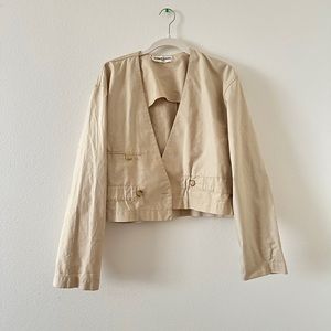 Sonia Rykiel Paris cropped tan jacket